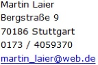 Adresse Martin Laier